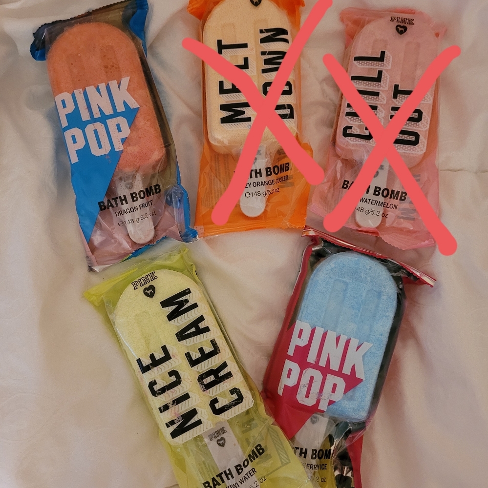 Victoria's Secret PINK Popsicle Bath Bombs!